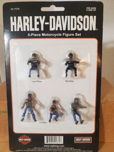 MTH Rail King 30-11076 5-Piece Figure Motorcycle Figure Set New -Fat Boy - V-Rod - Picture 1 of 2