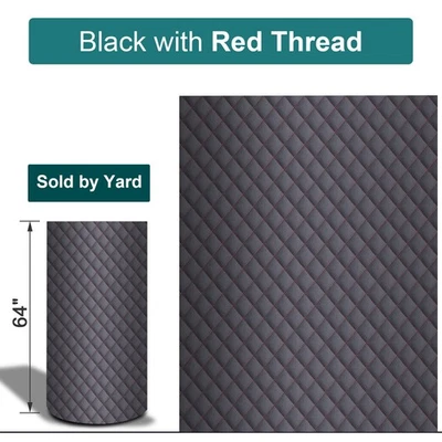 64英寸钻石乙烯基绗缝人造皮革织物泡沫支撑汽车内饰按码划分 — 第 1/4 张图片