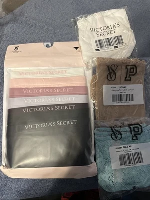 Lote de 10 piezas Victoria's Secret Rosa Bragas Lote Mixto Tanga Boyshort Cheeky Nuevo XL Foto 1 de 4