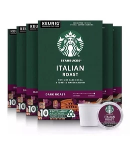 Starbucks Dark Roast K-Cup Coffee Pods,Italian Roast for Keurig Brewers,60 Count - Picture 1 of 4