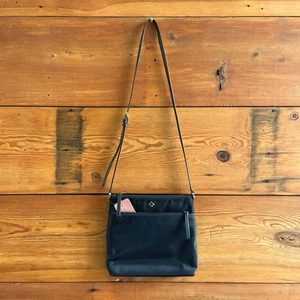 Kate Spade schwarz Nylon schmal Riemen Jae Schultertasche Crossbody Handtasche 0701JB - Bild 1 von 4