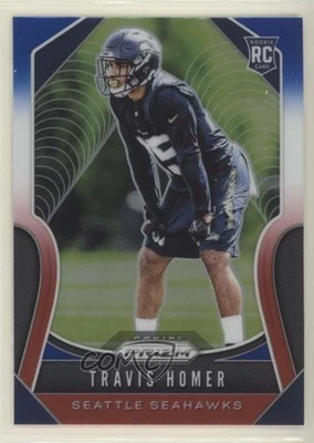 2019 Panini Prizm Rookies Red White & Blue Prizm Travis Homer #340 Rookie RC - Image 1 of 2