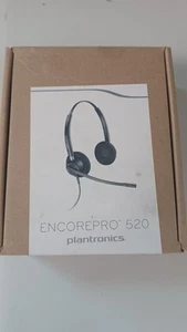 Plantronics EncorePro HW520 Headset w Microphone Arm, Over-the-Ear, Wired, Black - Zdjęcie 1 z 3