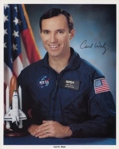 CARL WALZ Signed 8x10 Photo w/ Hologram COA NASA ASTRONAUT - Picture 1 of 2