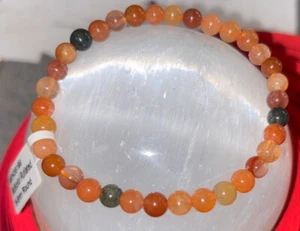 rutilated quartz Multicolor 6/8 mm Bracelet  - Picture 1 of 3