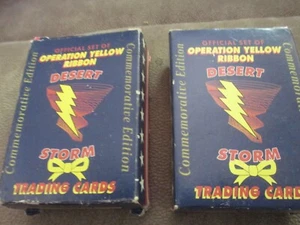 2 Juegos de Tarjetas Coleccionables Operación Cinta Amarilla Tormenta del Desierto Edición Conmemorativa. Juegos - Imagen 1 de 2