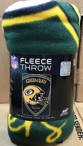 Northwest NFL Green Bay Packers Fleece Throw Blanket 40 X 60 Inches X22 - Picture 1 of 6