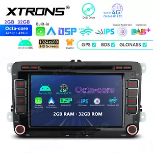 7" Android 13 Car GPS Stereo Radio 8-Core Car Play DVD CD For VW Jetta Passat T5 - Picture 1 of 20