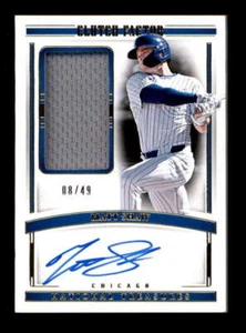 MATT SHAW 2024 NATIONAL TREASURES CLUTCH FACTOR JERSEY RELIC AUTO #08/49 T5871 - Picture 1 of 2