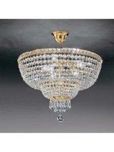 Decke Kelche Wein Decke Klassische Kristall Cesta Gold Poliert LEO-ASBURGO-50 - Picture 1 of 1