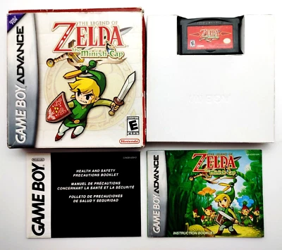Zelda: The Minish Cap (Game Boy Advance GBA, 2005) COMPLETE CIB Authentic Tested - Image 1 of 4