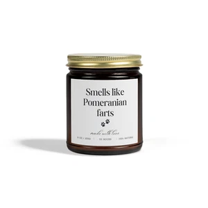 Pomeranian Lover Gift Dog Mom Dad Pomeranian Funny Present For Men Women Candle - Picture 1 of 8