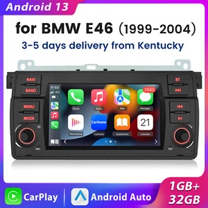 8.8"Carplay Android For BMW 3-series E46 1998-2006 Car Radio Stereo GPS NAV WIFI - Picture 1 of 14