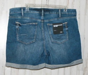Neu mit Etikett Silver Jeans Co. Boyfriend-Shorts Damen Übergröße 22 W Rollkragen (6471 - Bild 1 von 8
