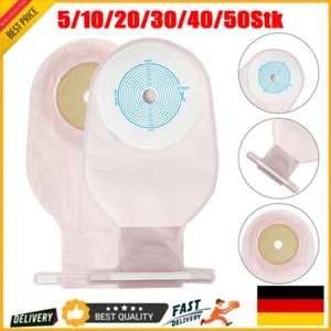 5-50Stück Einteiliger Einweg-Stomabeutel Entleerbare Beutel Kolostomiebeutel Neu - Bild 1 von 19