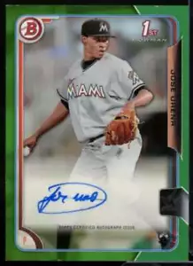Jose Urena Rookie Card 2015 Bowman Prospects Autographs Green #PAJU - Picture 1 of 2