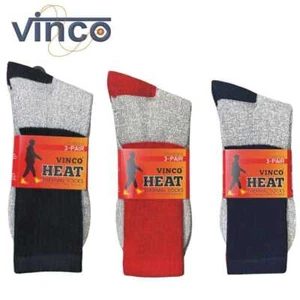 3-12 Pares Para Hombre Calcetines Calentables Térmicos Crew Resistencia Invierno Cálidos Botas de Trabajo 9-13 - Imagen 1 de 4
