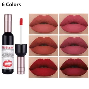 Red Wine Bottle Long Lasting Lipstick Tint Lip Tint Matte Liquid Lip Gloss - Picture 1 of 27