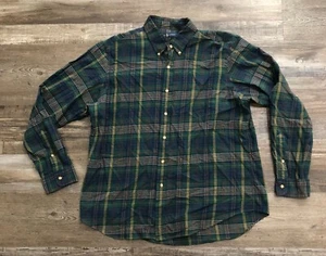 Polo Ralph Lauren Mens XL Blue Green Plaid Button Down Blue Label Shirt - Picture 1 of 5