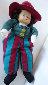 Sammler Clown Puppe Kopf Porzellan Liebhaberstück Adult collectors Doll 45 cm - Bild 1 von 8