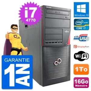 PC tour Fujitsu Celsius W530 MT Core i7-4770 RAM 16Go Disc 1To Windows 10 Wifi - Bild 1 von 7