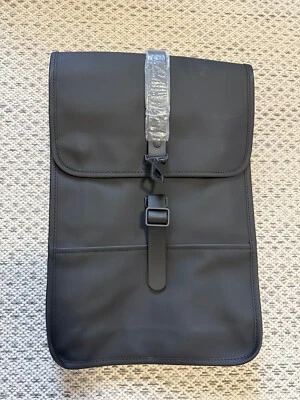 RAINS Backpack - Black Waterproof Travel Bag Laptop Case - Image 1 of 3