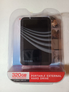 Toshiba Portable External Hard Drive 320GB USB 2.0 HDDR320E03X - FACTORY SEALED