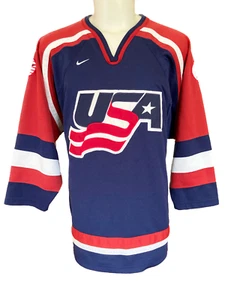 Team USA Hockey Mens Vintage Jersey 2002 Winter Olympics Nike United States - Picture 1 of 9