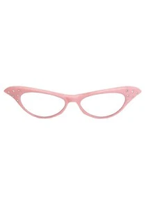 50s Pink Frame Glasses - Picture 1 of 1