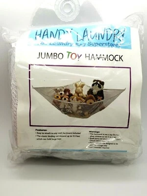 Práctica hamaca de juguete jumbo de lavandería blanca Foto 1 de 4