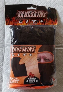 SKULSKINZ Lite schwarz/orange Fleece Sturmhaube Vollgesichtsmaske Ski warm Kapuze Abdeckung - Bild 1 von 7