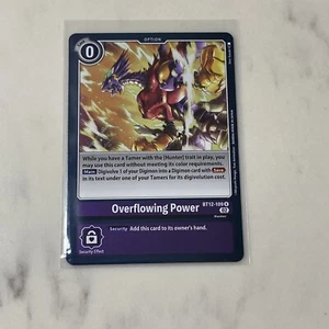Digimon Overflowing Power lámina rara casi nueva a través del tiempo ¡Envío el mismo día! - Imagen 1 de 2