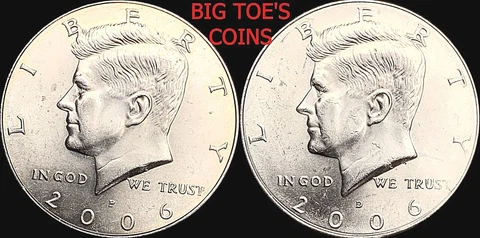 2006 P&D NIFC KENNEDY HALF DOLLARS, VERY BEAUTIFUL COINS, FAST SHIPPING Cover