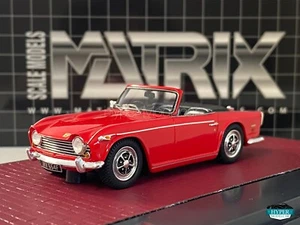 MATRIX Scale Models 1/43 Triumph TR5 Pi 1967 Red ART.MX41902-041 - Picture 1 of 3