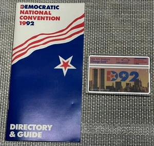 NY Telephone 1992 Democratic Convention Phone Card World trade center Background - Picture 1 of 4