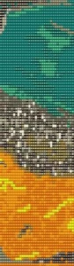 Abstract 14 Bead Loom Bracelet Cuff Pattern by Karen Zumbrun - Picture 1 of 3