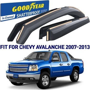 Rain Guards Vent Visors Shade for 2007-2013 Chevrolet (Chevy) Avalanche - Picture 1 of 7