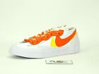 Nike x Sacai Blazer niedrig weiß Magma Swoosh orange gelb - Größe 8 Herren - NEU