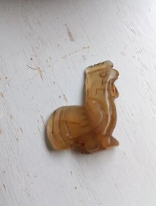 Antique Chinese Carved Jade Stone Rooster Amulet - Picture 1 of 4