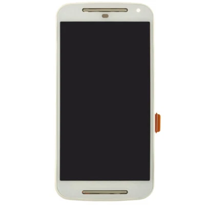 LCD 数字化仪和框架组件适用于摩托罗拉 XT1064 Moto G 第 2 代白色零件 — 第 1/2 张图片