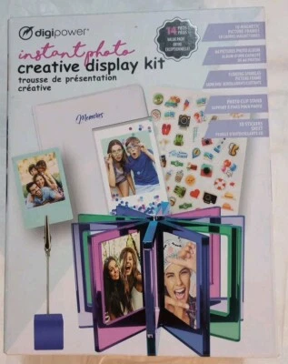 Digipower Instant Photo Creative Display Kit 14 pieces & Photo Album for 64 Pics - image 1 of 4