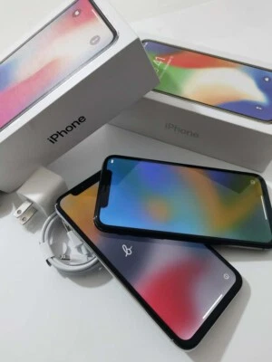 Unlocked Apple iPhone X - 64GB 256GB Black & White With face ID+ sealed - Image 1 of 4