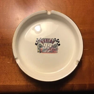 Vintage Jeff Burton #99 Ashtray Ceramic Gold Trim Roush Racing Car NASCAR 4.5” - Picture 1 of 3