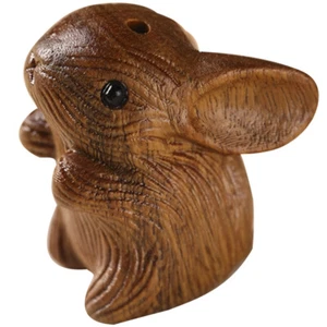 Zielone drzewo sandałowe słodki królik brelok biżuteria męska i damska - Zdjęcie 1 z 12