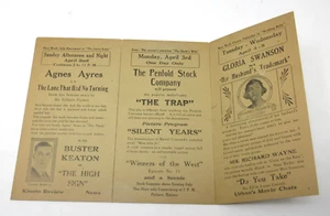 RARE c1922 Buster Keaton The High Sign Hippodrome Theatre Program Napa CA ORIG - Bild 1 von 5