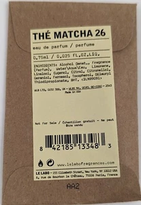 Le Labo Perfume Sample Size  0.75ml The Matcha 26Lot 3 Pcs. - Picture 1 of 5