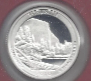 Cuarto de dólar S Silver Proof YOSEMITE 2010 - 90 % plata - Imagen 1 de 2
