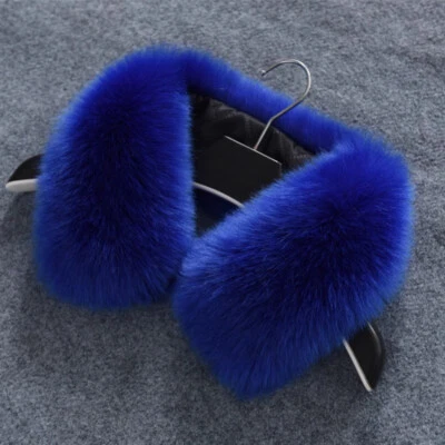 Repuesto Cuello de Piel Sintética Unisex Esponjoso Cuello Calentador Bufanda Abrigo Accesorio Foto 1 de 4