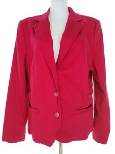 Jasper Conran  T. 18 (46) Fucsia Blazer con botones Algodón Manga larga Bolsillo - Imagen 1 de 5
