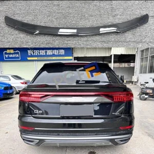 For Audi Q8 SQ8 Real Carbon Fiber Rear Tail Trunk Spoiler Wing Lip Trim 2019-25 - Picture 1 of 10